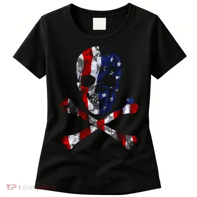 USA Skull Crossbone Women's T-Shirt