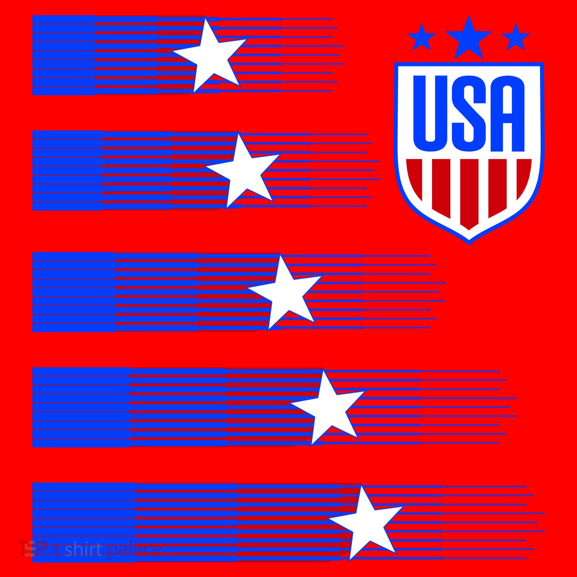 USA Soccer American Team Jersey Santa Hat
