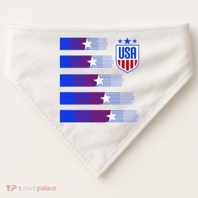 USA Soccer American Team Jersey USA-Made Doggie Bandana