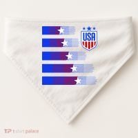 USA Soccer American Team Jersey USA-Made Doggie Bandana thumb 0