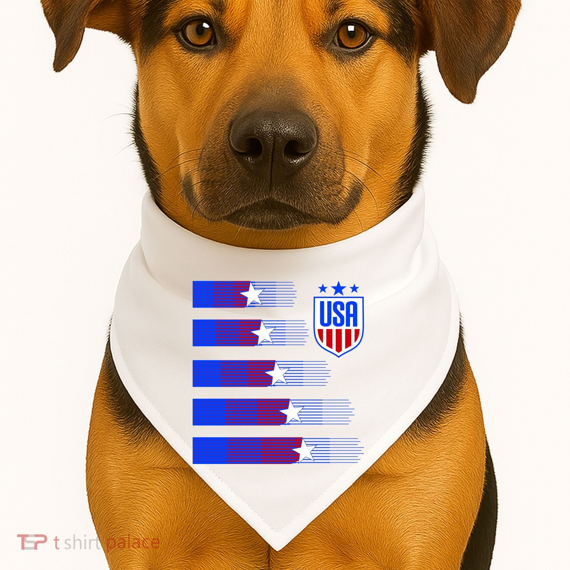 USA Soccer American Team Jersey USA-Made Doggie Bandana