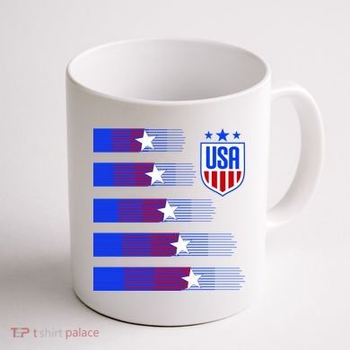 USA Soccer American Team Jersey Coffee Mug back