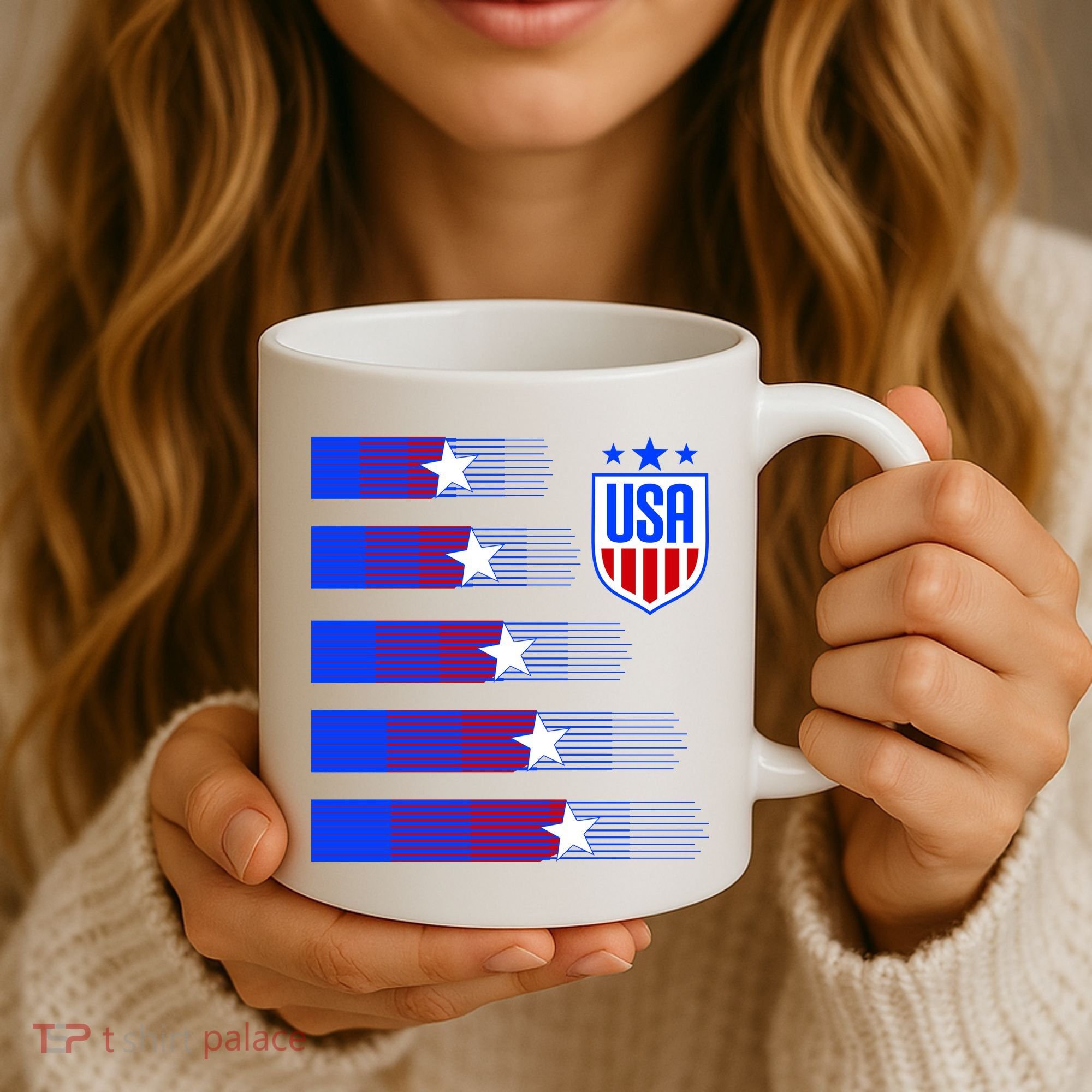 USA Soccer American Team Jersey Coffee Mug