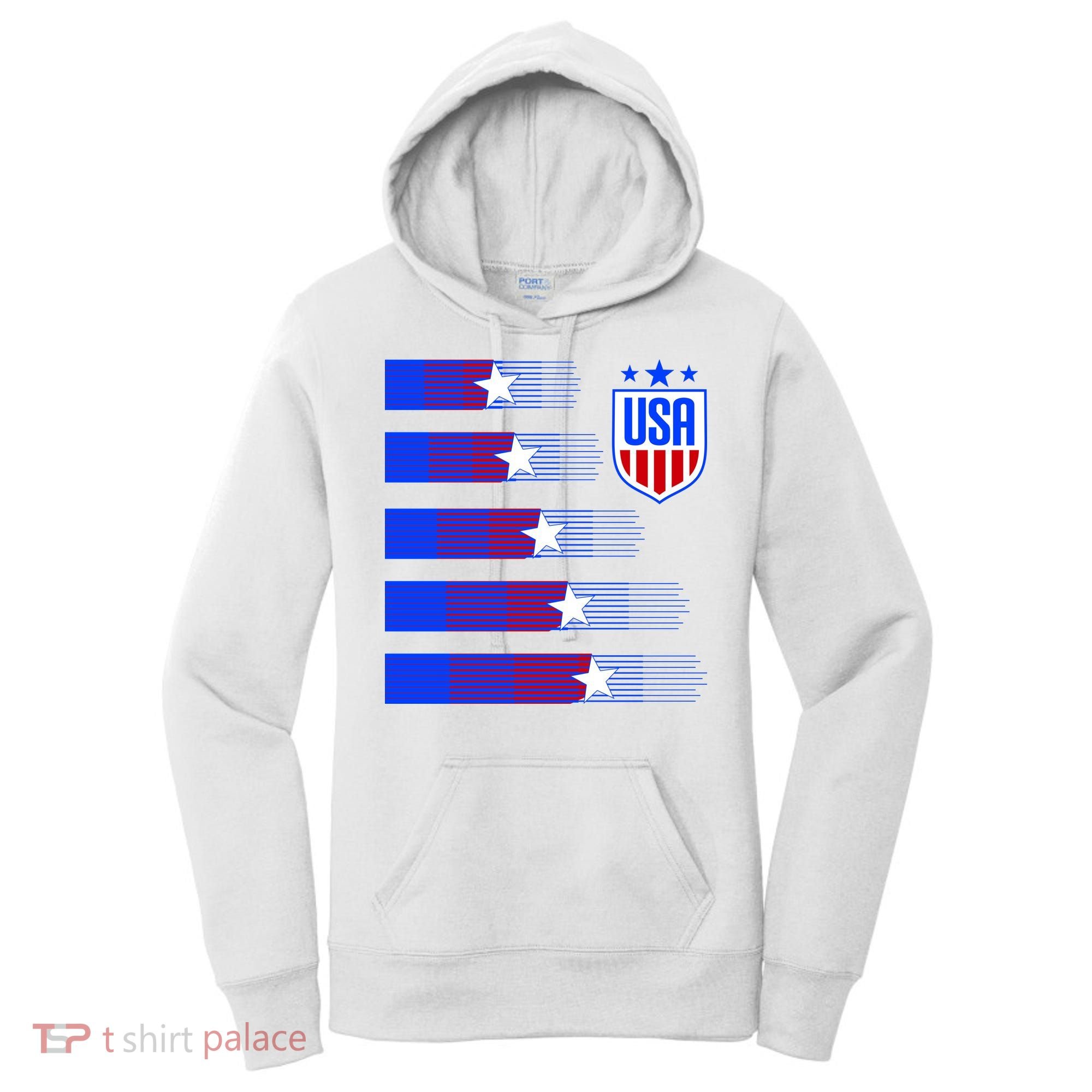 USA Soccer American Team Jersey Women's Hoodie