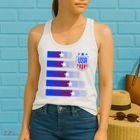USA Soccer American Team Jersey Women's Tank Top thumb 2