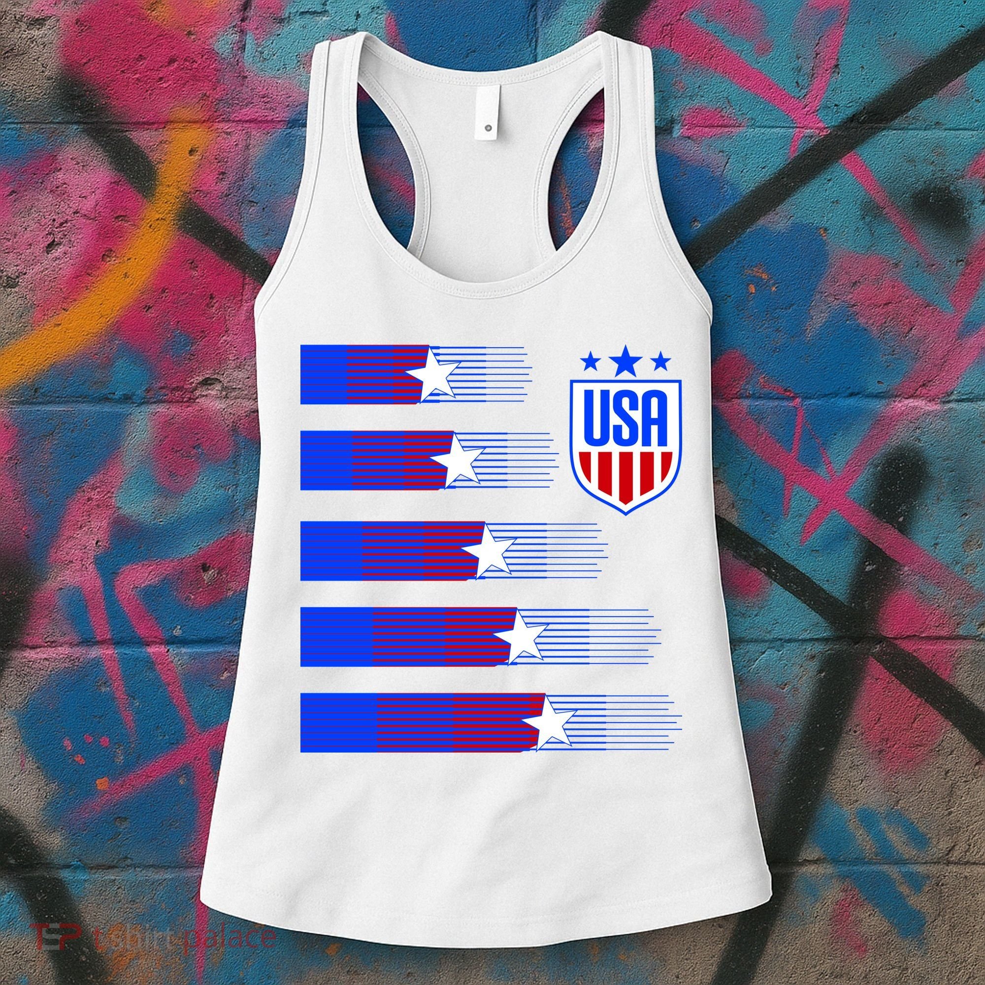 USA Soccer American Team Jersey Women's Tank Top