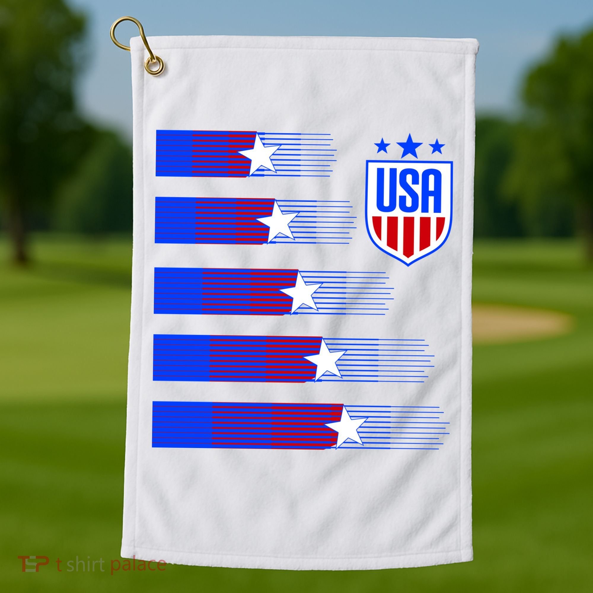 USA Soccer American Team Jersey Golf Towel