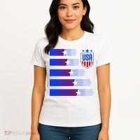 USA Soccer American Team Jersey Women's T-Shirt thumb 4