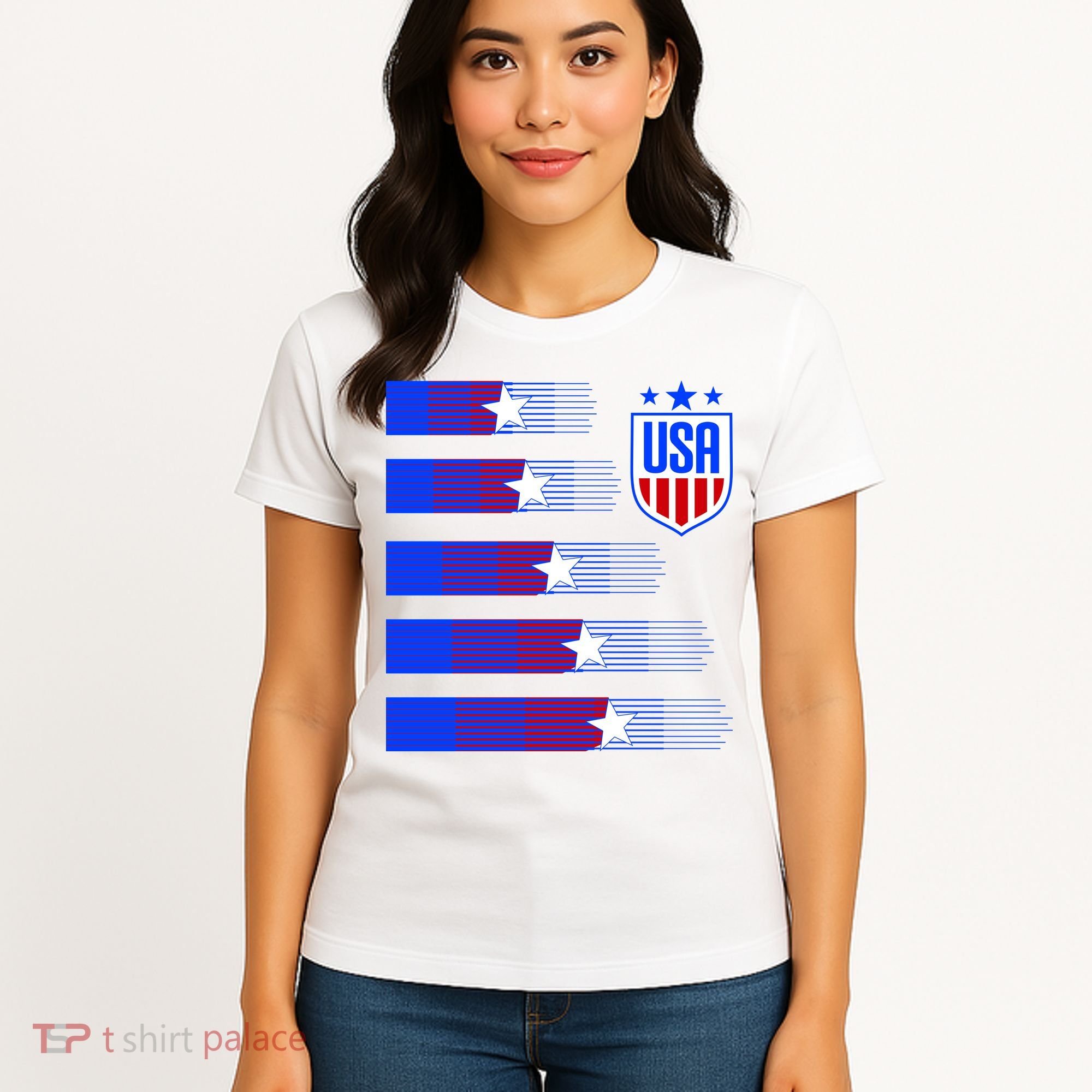 USA Soccer American Team Jersey Women's T-Shirt