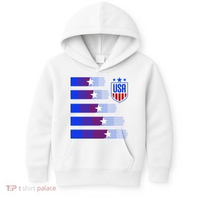 USA Soccer American Team Jersey Kids Hoodie