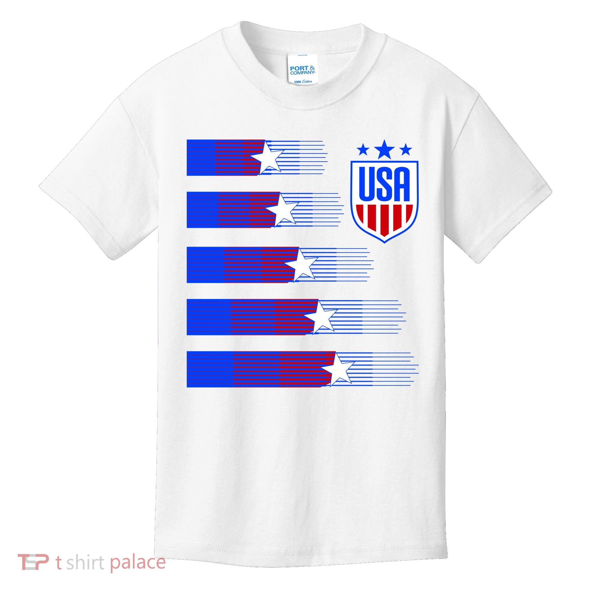 USA Soccer American Team Jersey Kids T-Shirt