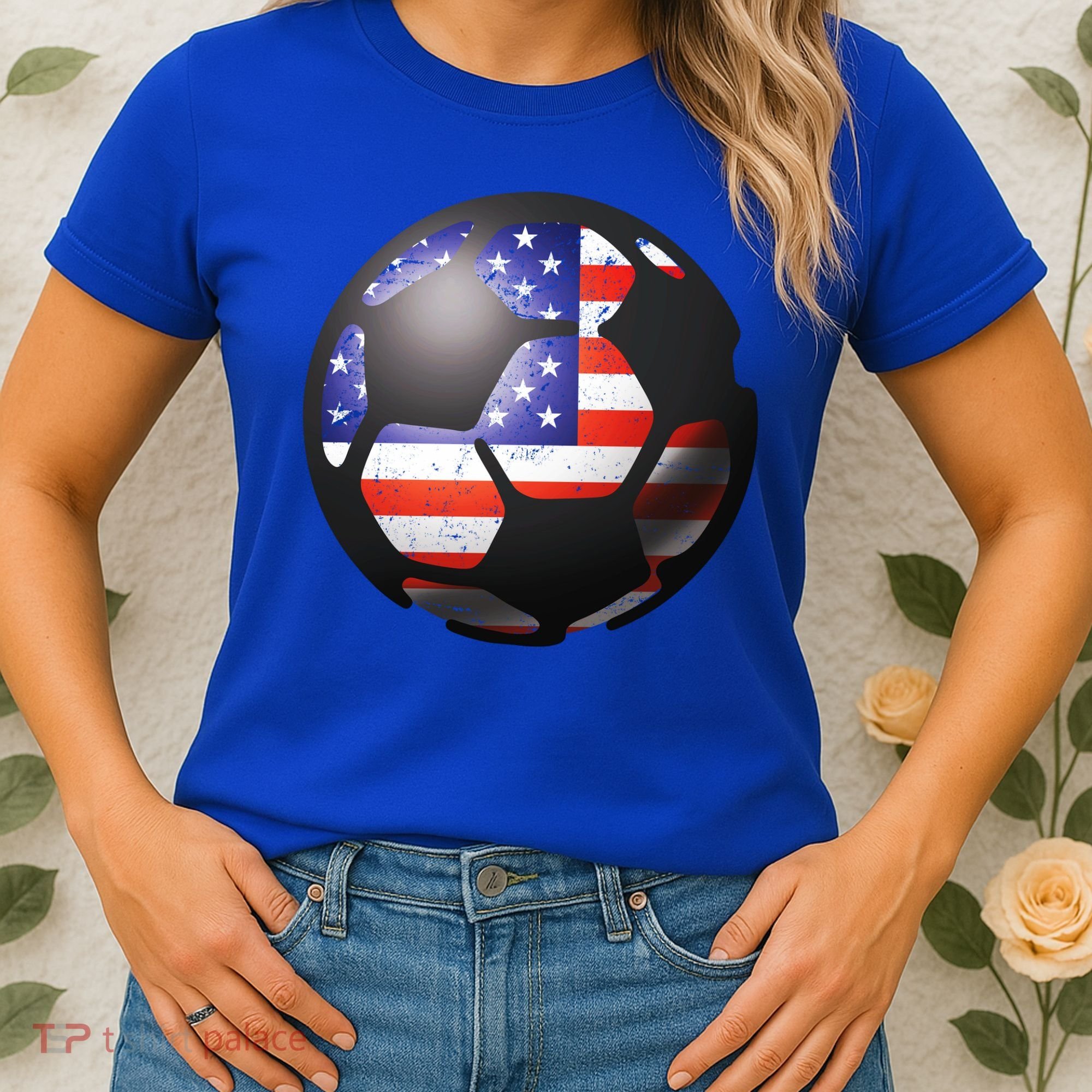 USA Soccer Ball Women's T-Shirt