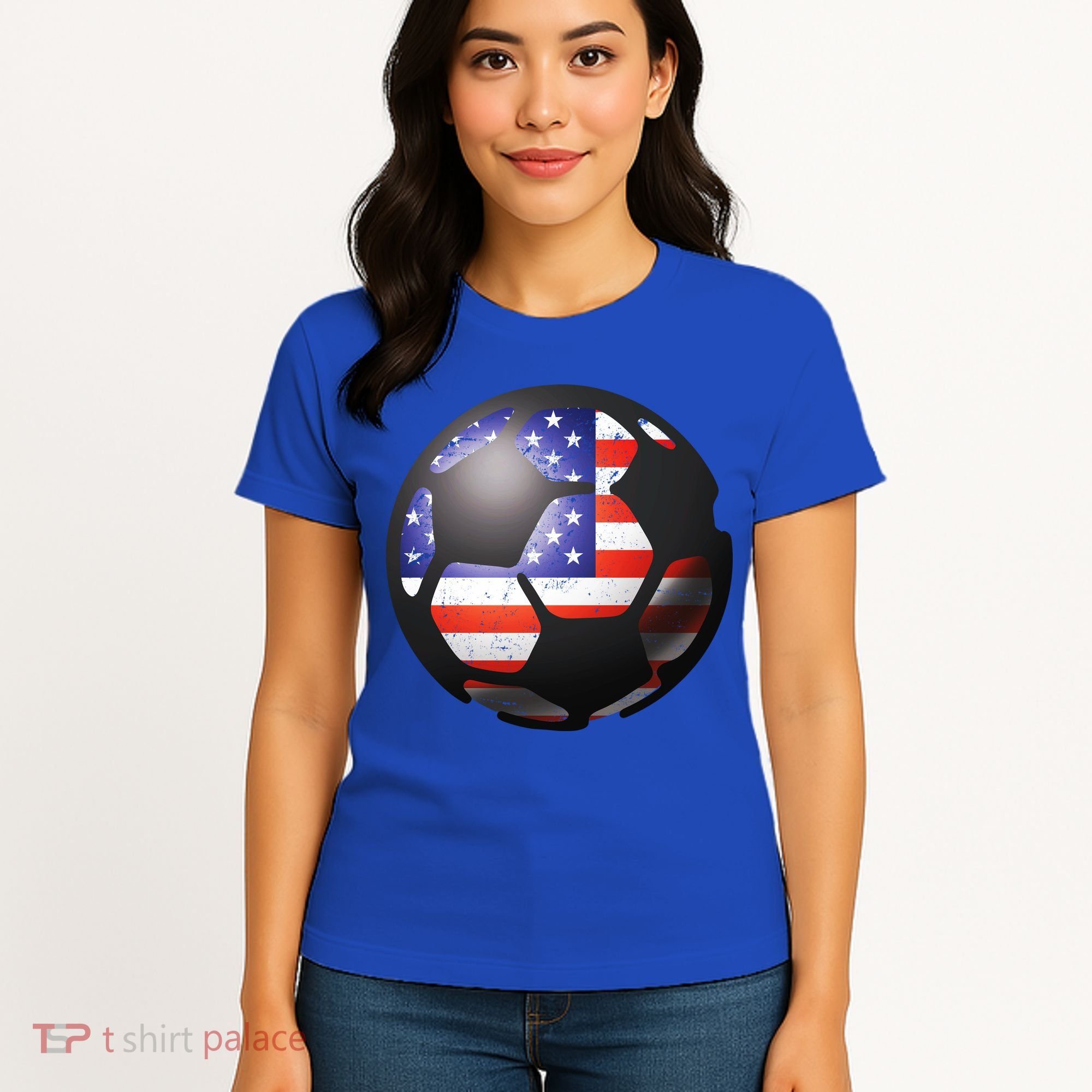 USA Soccer Ball Women's T-Shirt
