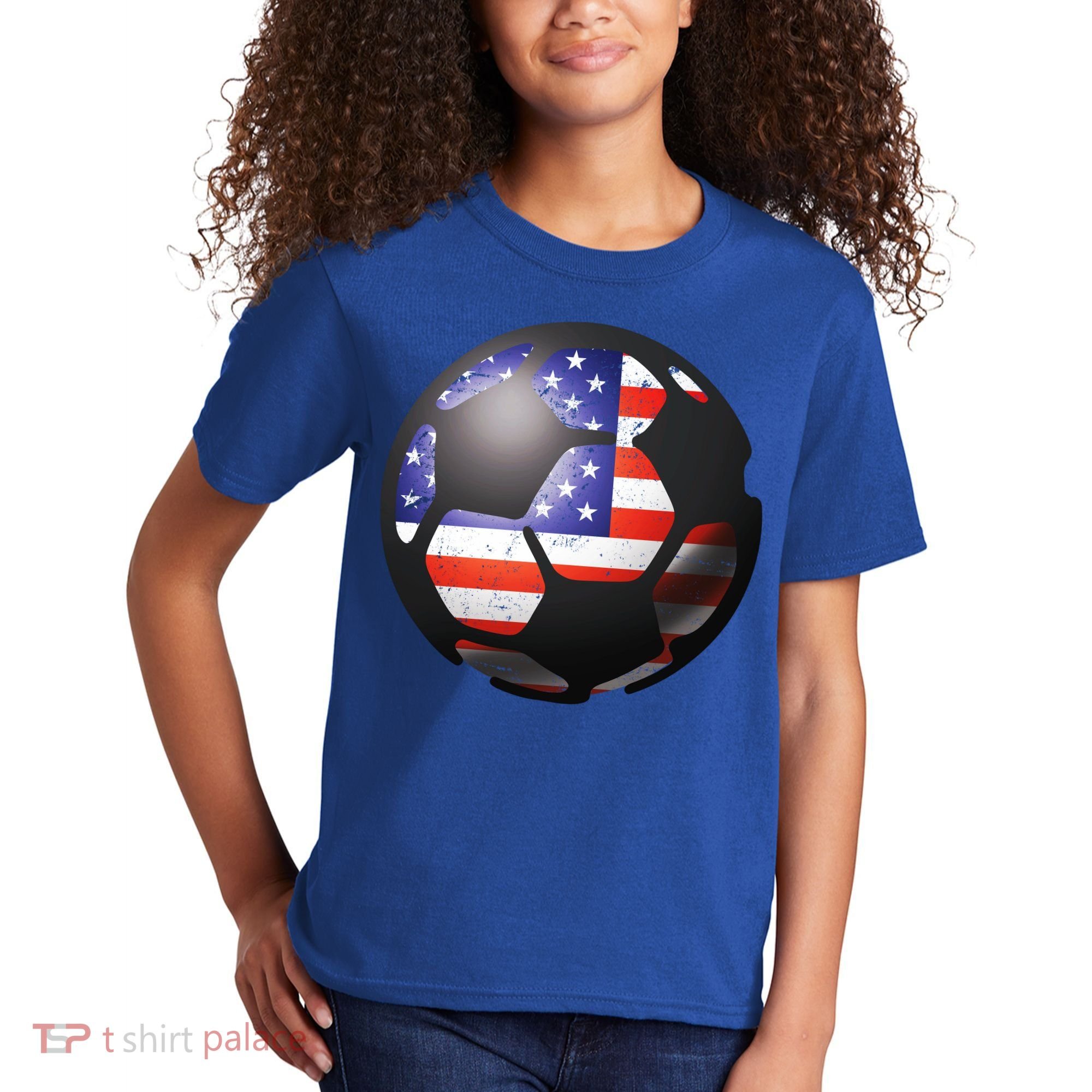 USA Soccer Ball Kids T-Shirt
