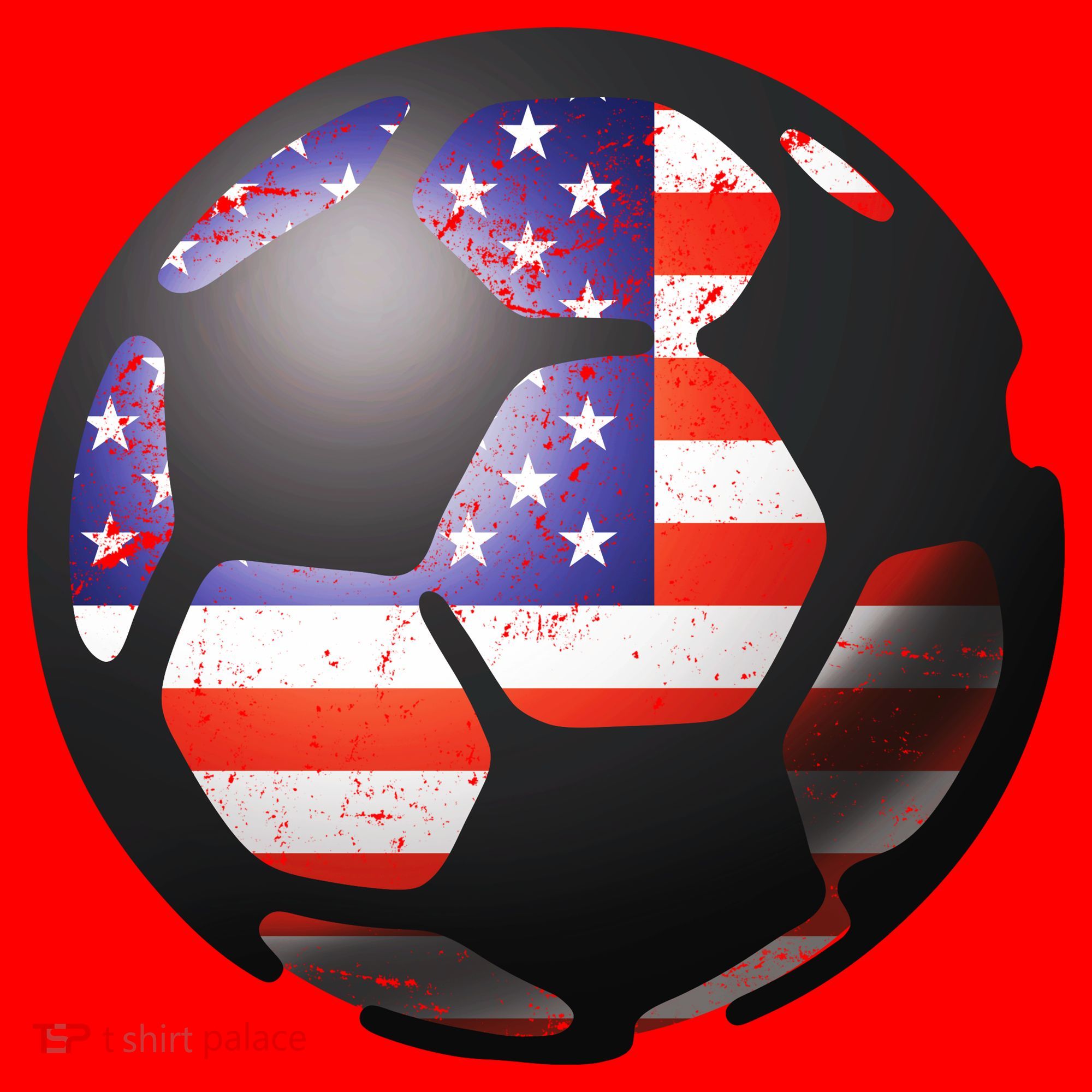 USA Soccer Ball Santa Hat