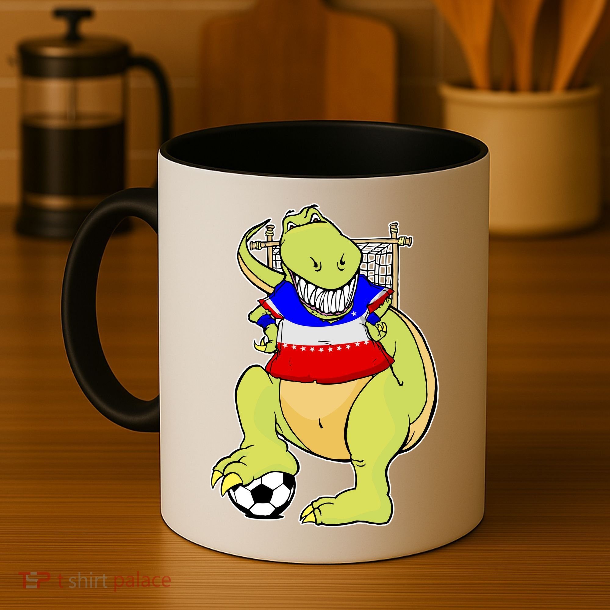 USA Soccer T-Rex Coffee Mug