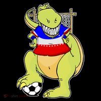 USA Soccer T-Rex Ornament thumb 1