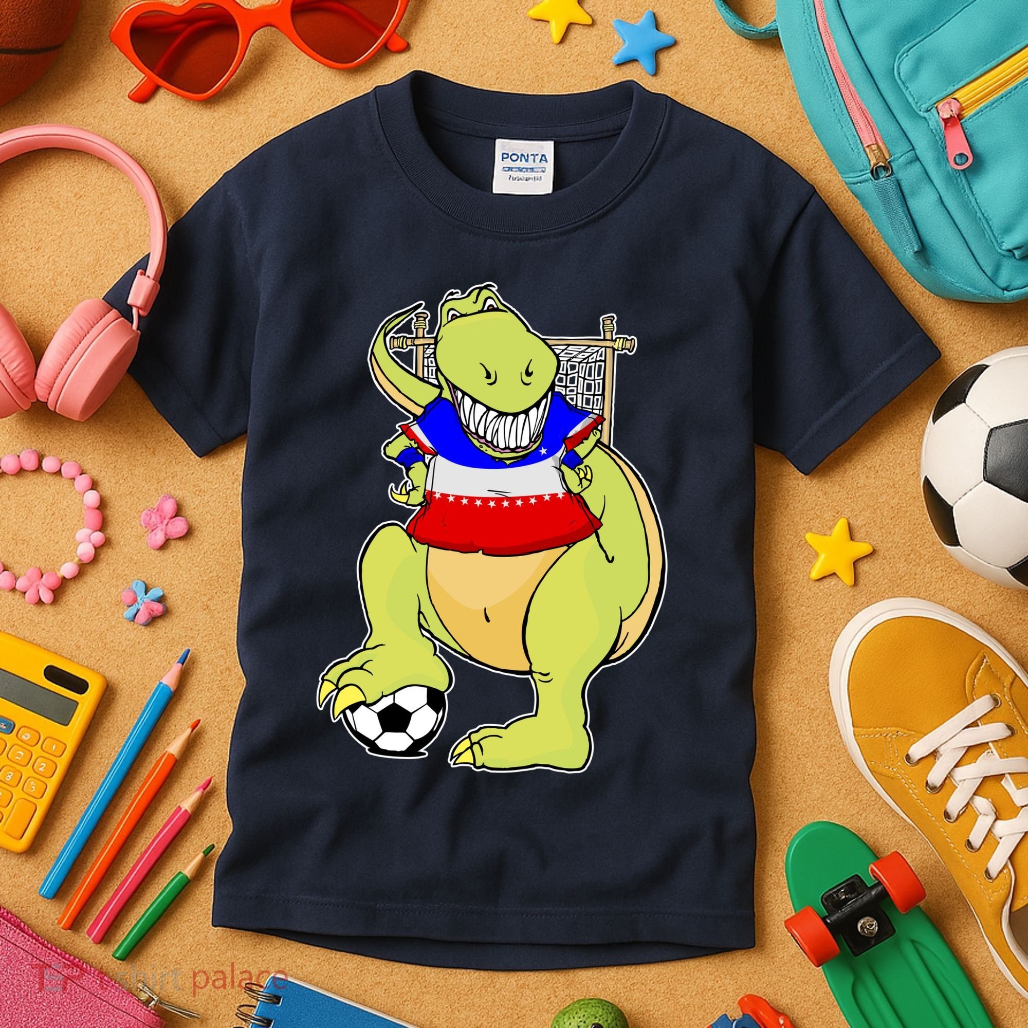 USA Soccer T-Rex Kids T-Shirt