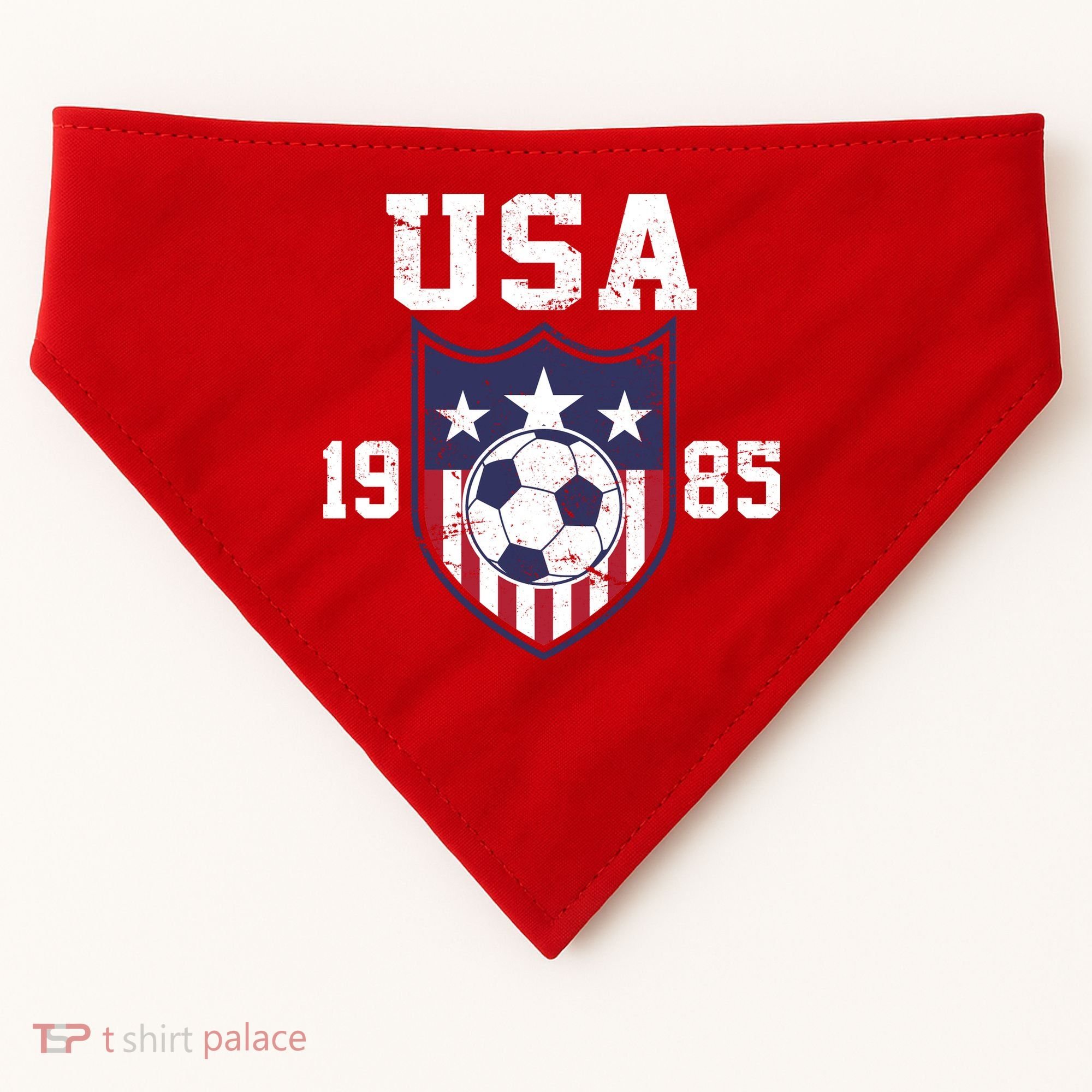 USA Soccer Team 1985 USA-Made Doggie Bandana