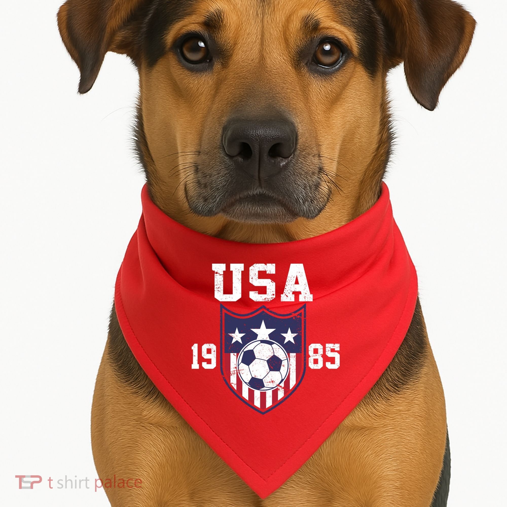 USA Soccer Team 1985 USA-Made Doggie Bandana