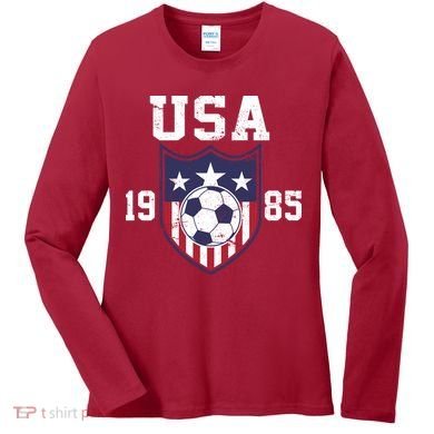 USA Soccer Team 1985 Women's Long Sleeve Shirt