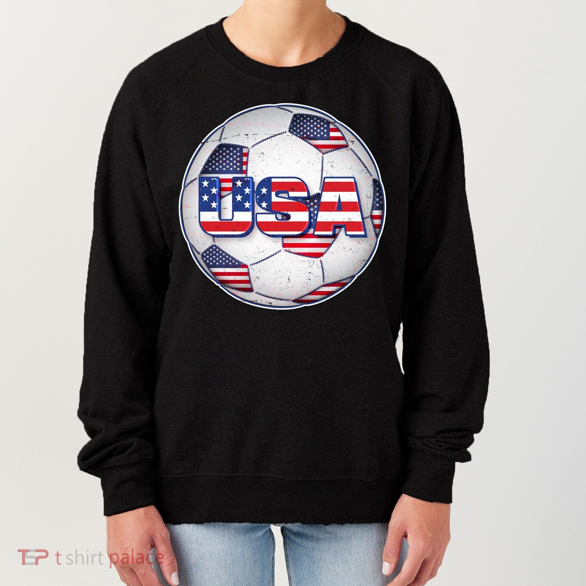 USA Soccer Team Ball Women's Sweatshirt