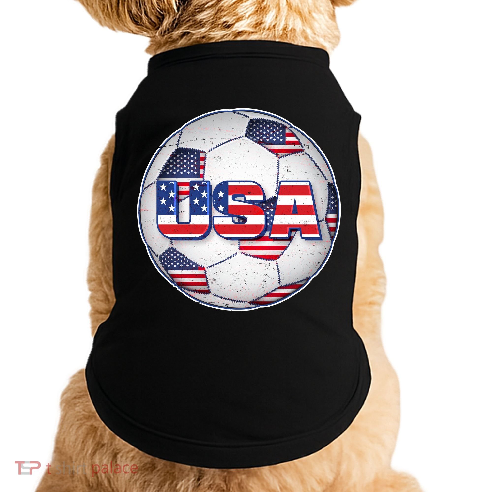 USA Soccer Team Ball Doggie Tank