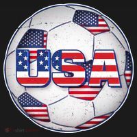 USA Soccer Team Ball USA-Made Doggie Bandana thumb 2