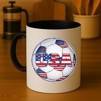 USA Soccer Team Ball Coffee Mug thumb 4