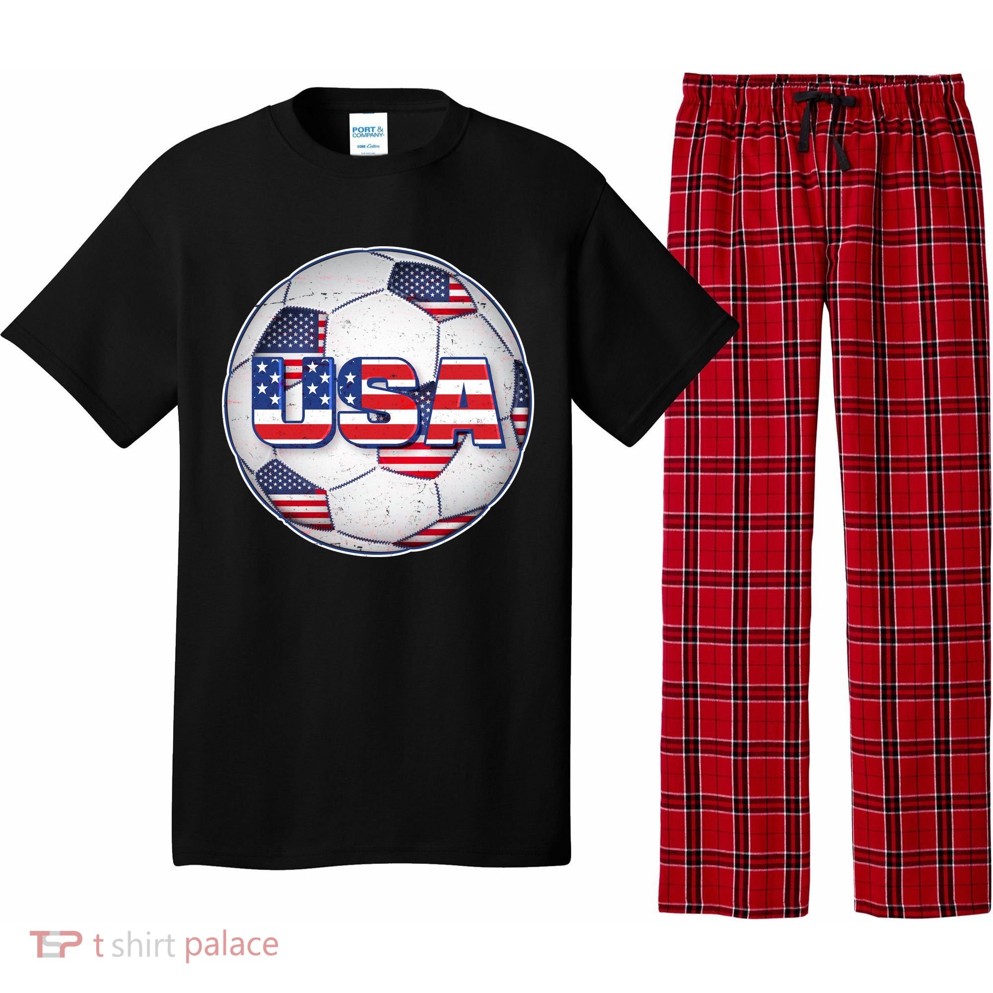 USA Soccer Team Ball Pajama Set