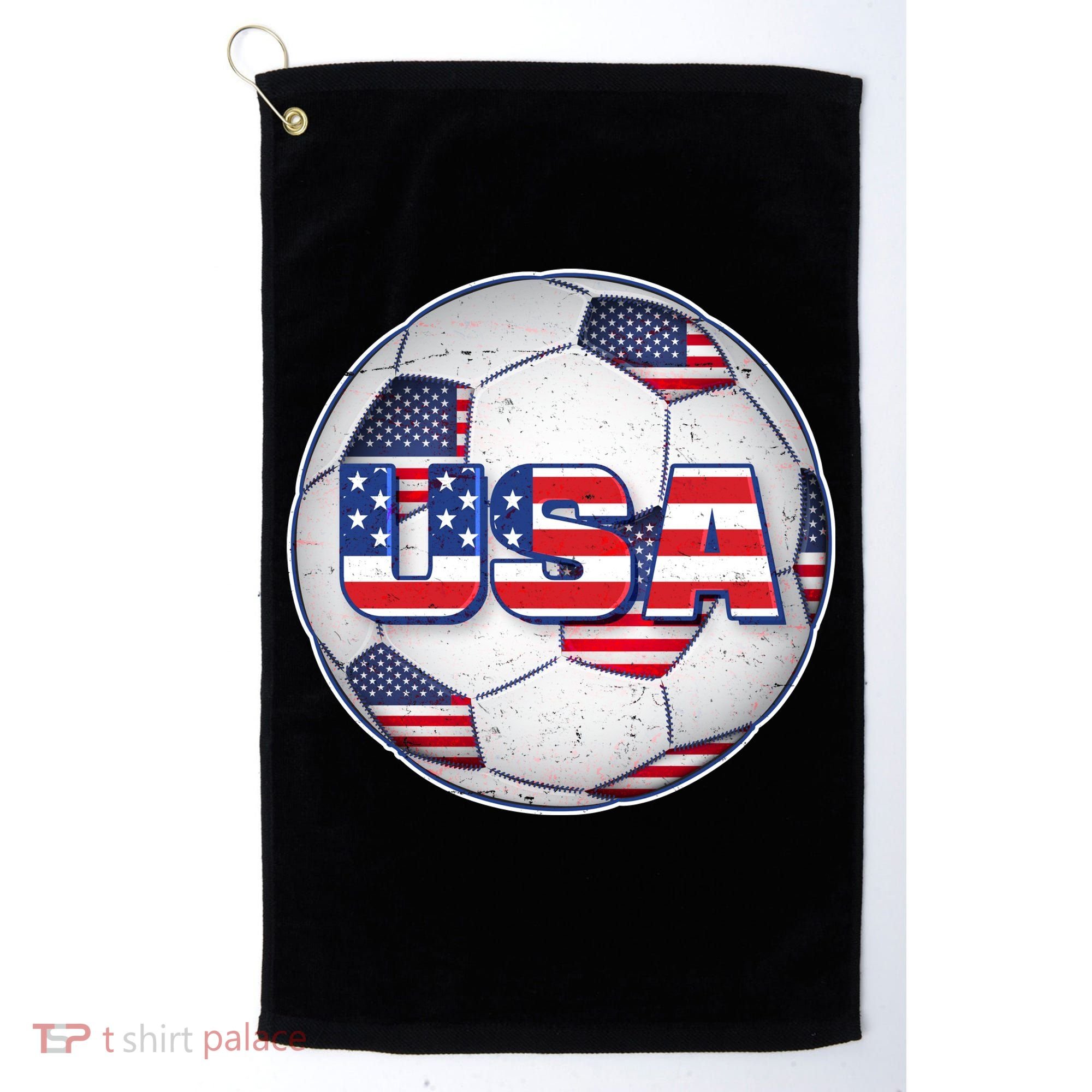 USA Soccer Team Ball Golf Towel