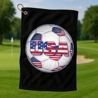 USA Soccer Team Ball Golf Towel thumb 1