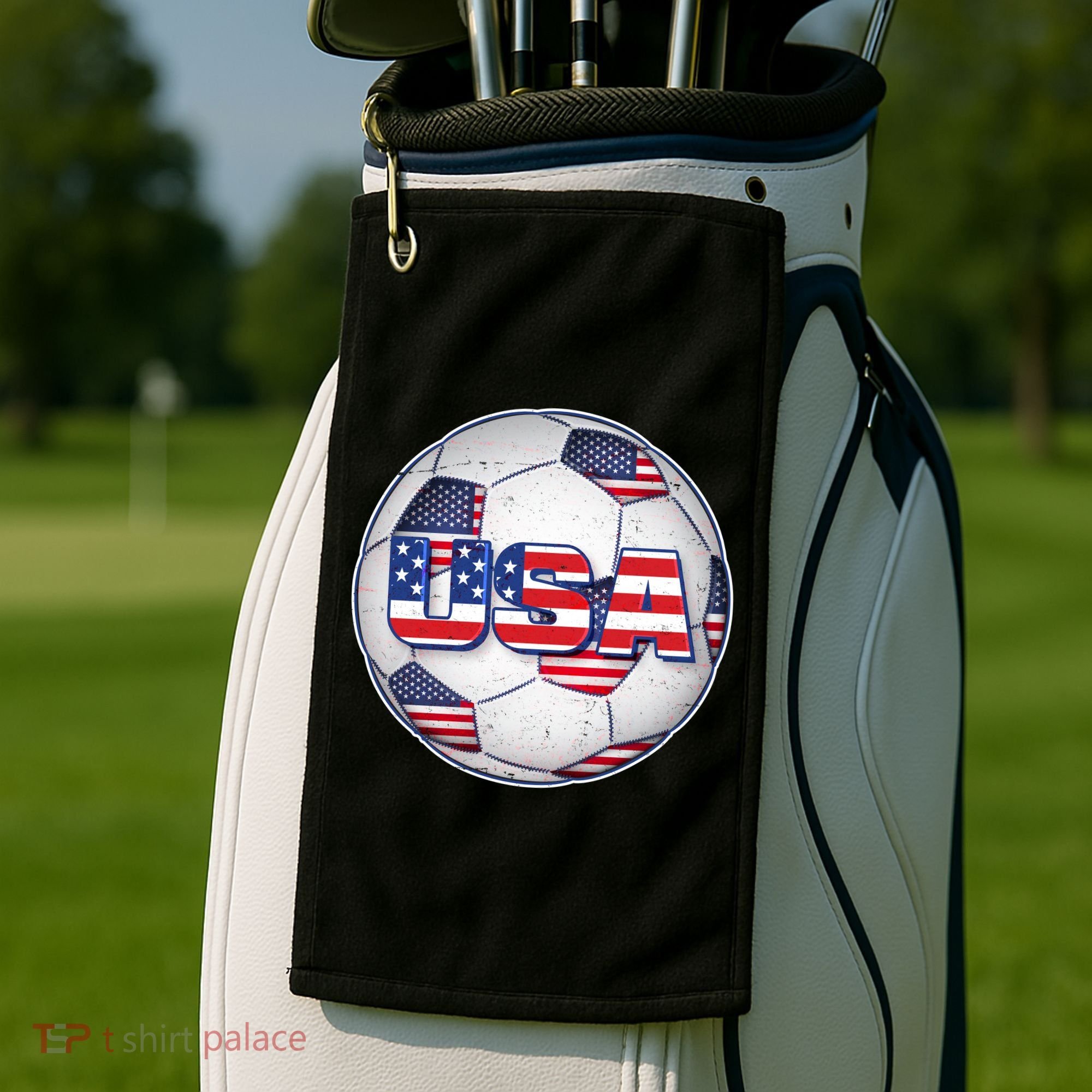 USA Soccer Team Ball Golf Towel