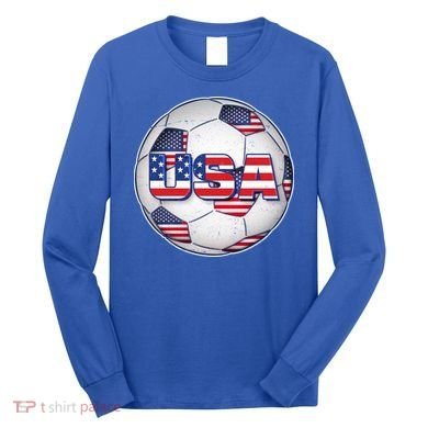 USA Soccer Team Ball Long Sleeve Shirt