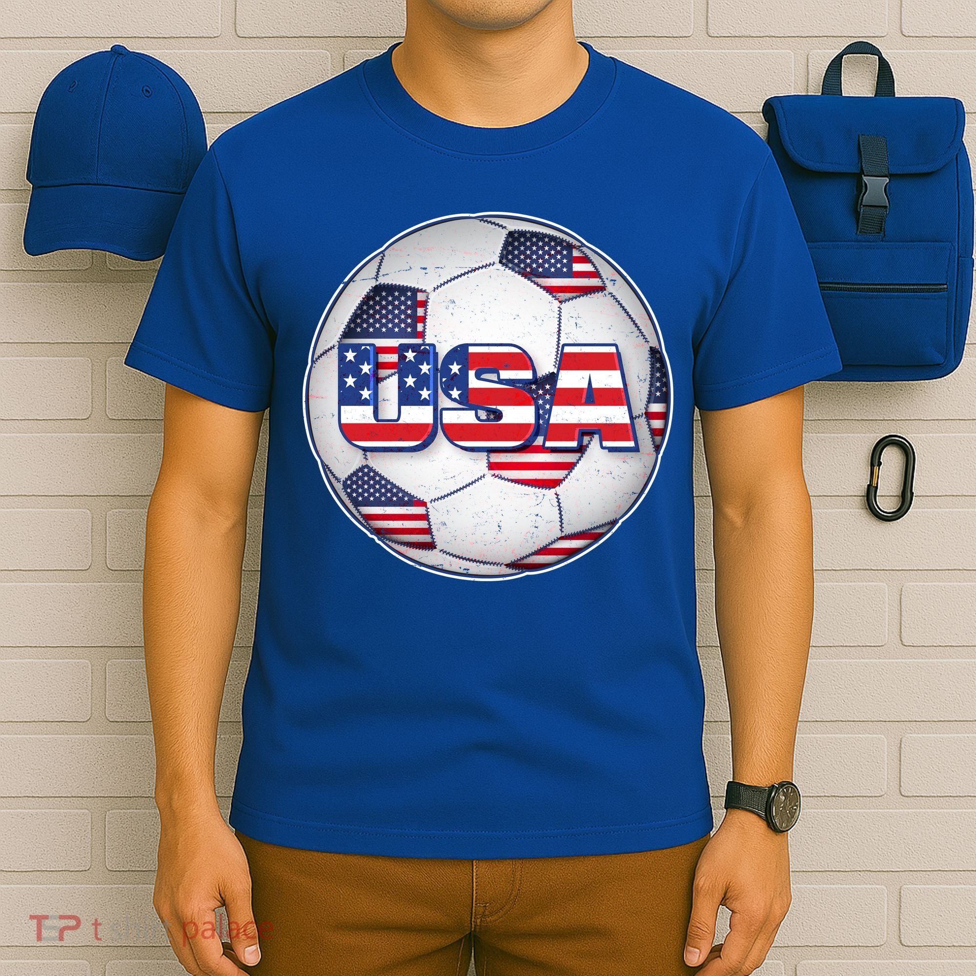 USA Soccer Team Ball T-Shirt