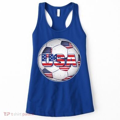 USA Soccer Team Ball Women's Tank Top