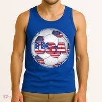 USA Soccer Team Ball Tank Top thumb 3