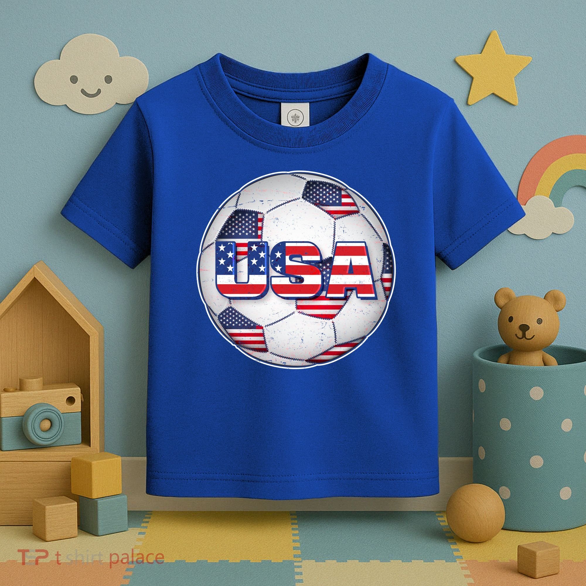 USA Soccer Team Ball Toddler T-Shirt