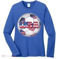 USA Soccer Team Ball Women's Long Sleeve Shirt thumb 0