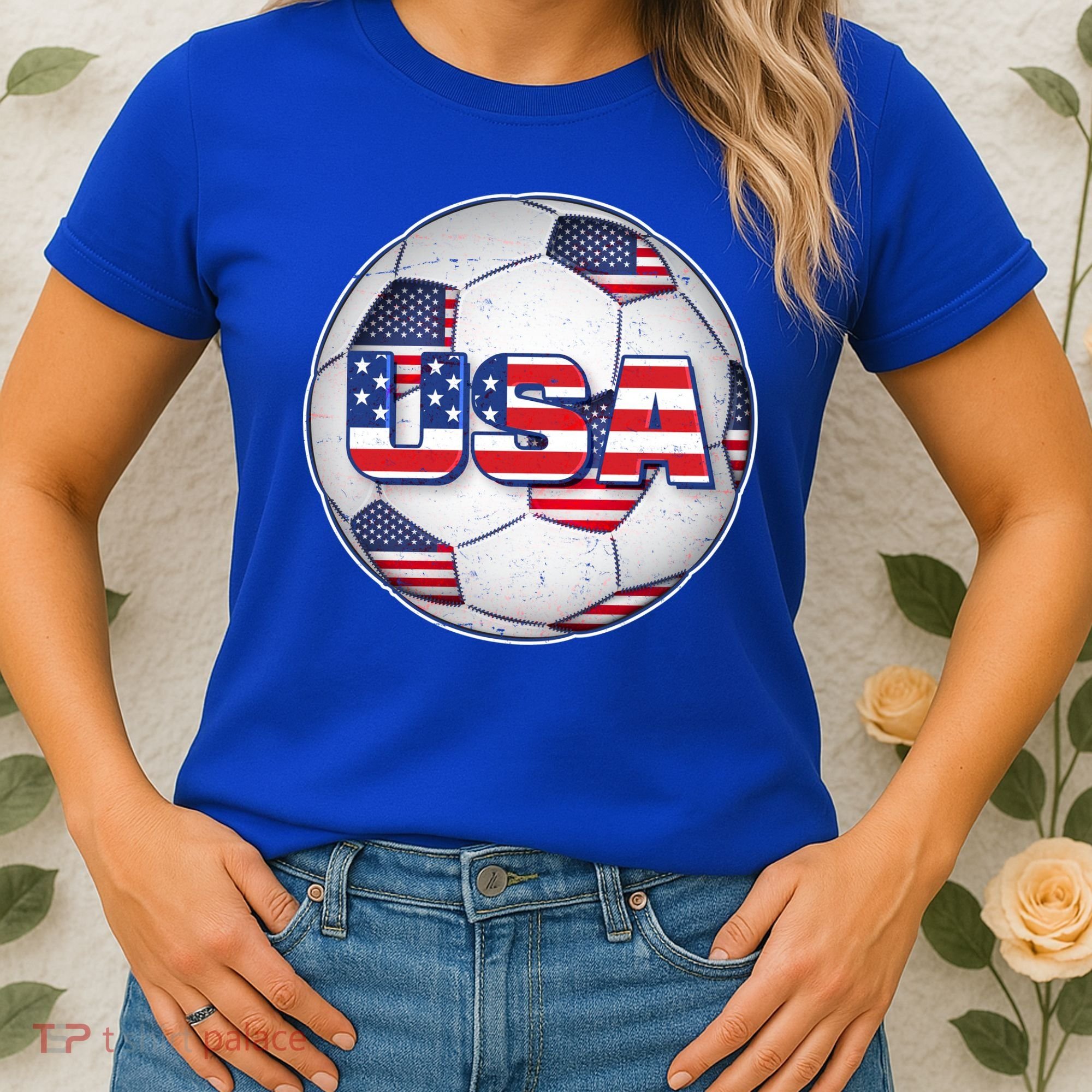 USA Soccer Team Ball Women's T-Shirt