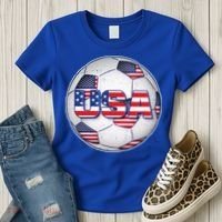 USA Soccer Team Ball Women's T-Shirt thumb 3