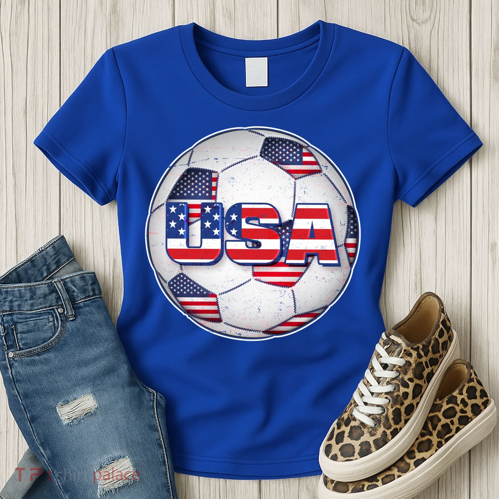 USA Soccer Team Ball Women's T-Shirt