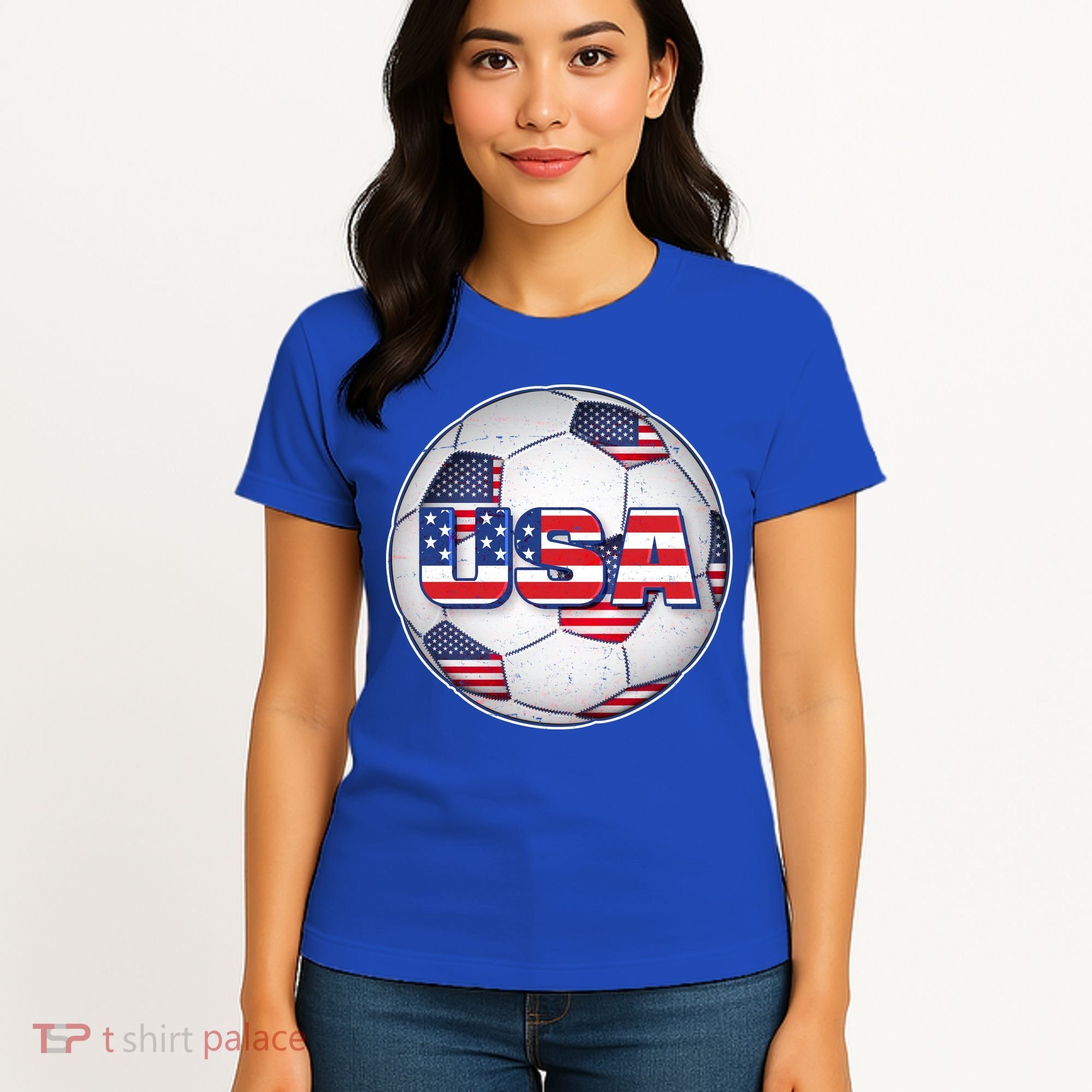 USA Soccer Team Ball Women's T-Shirt