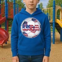 USA Soccer Team Ball Kids Hoodie thumb 2