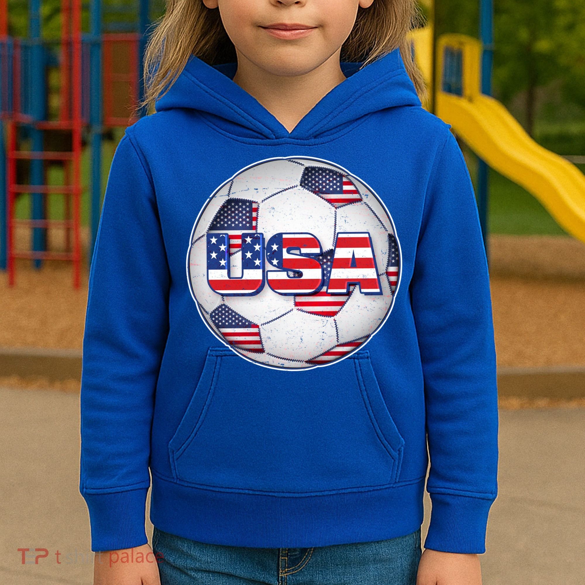 USA Soccer Team Ball Kids Hoodie