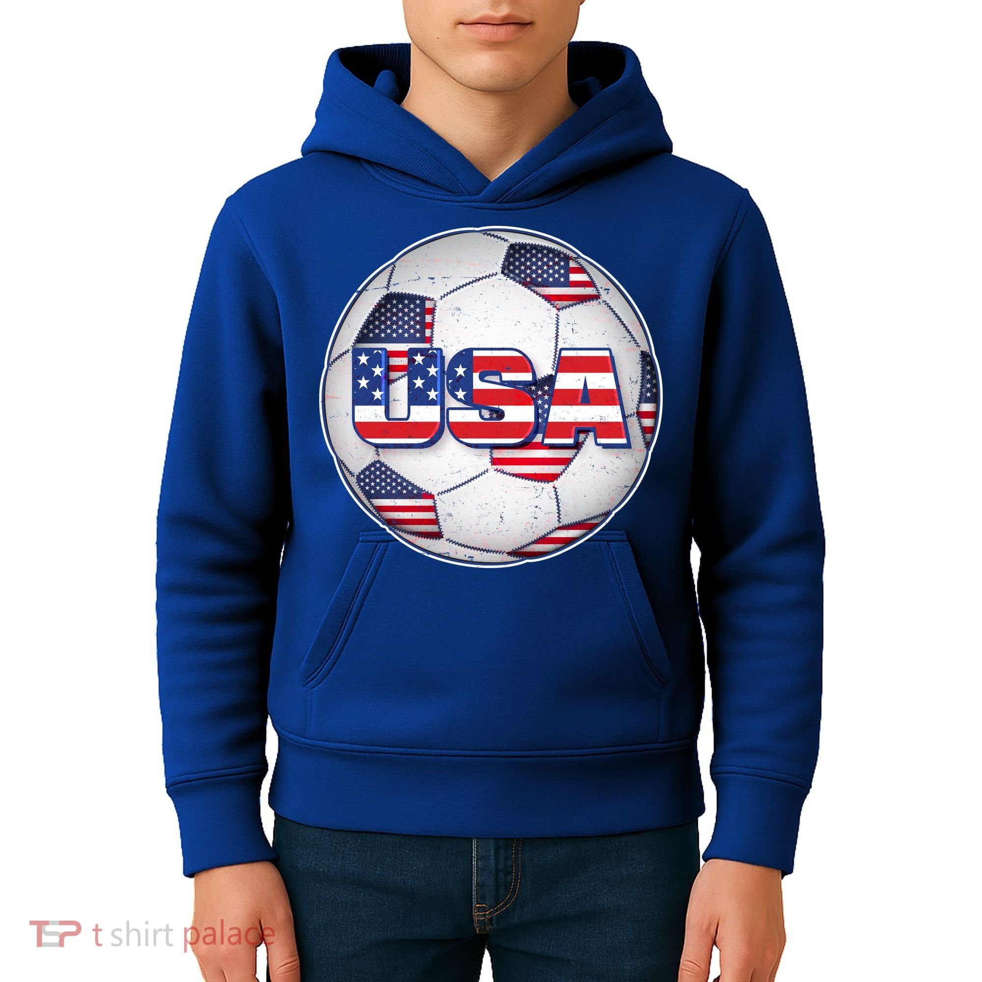 USA Soccer Team Ball Kids Hoodie