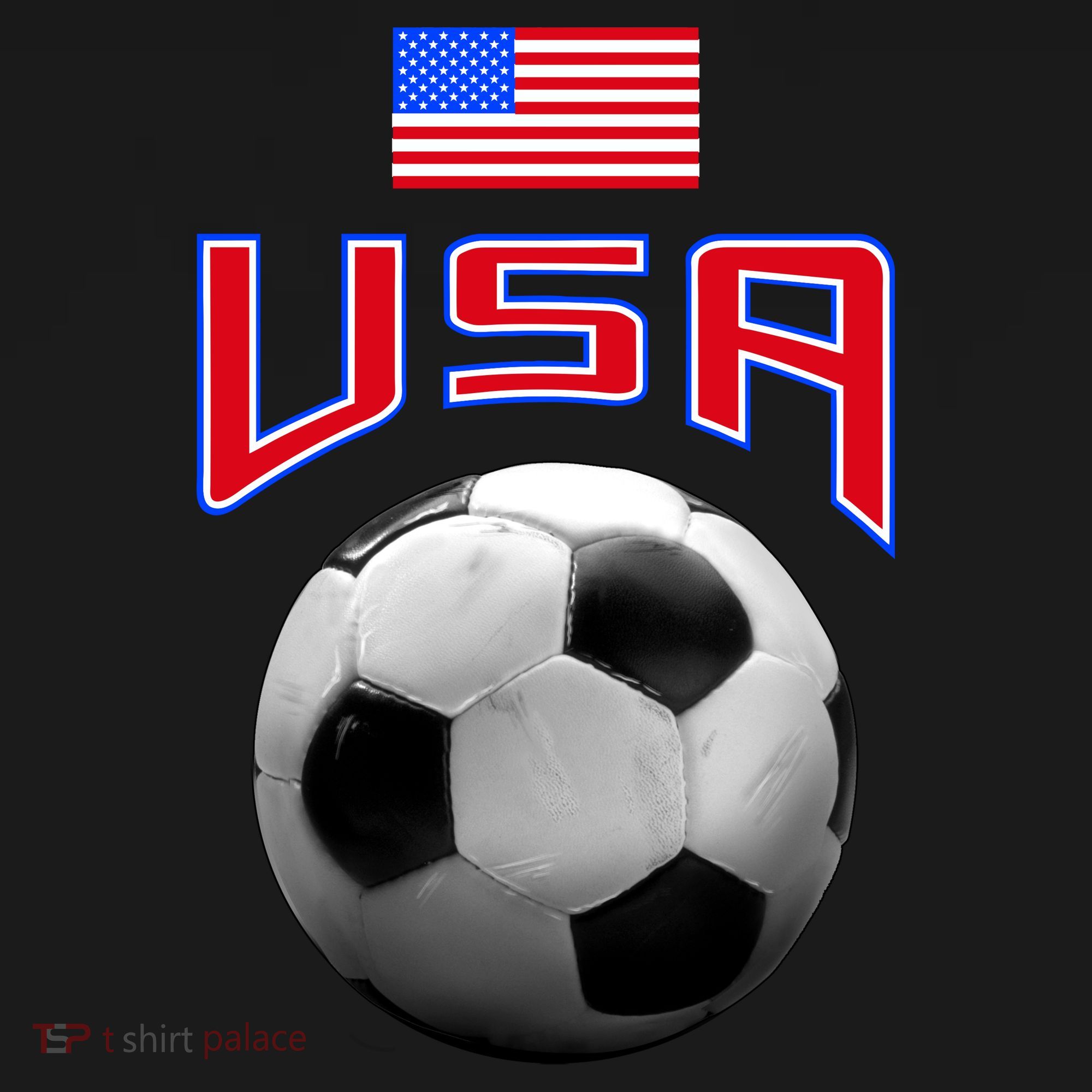USA Soccer United States of America Flag Women's Hoodie