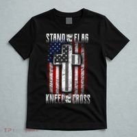 USA Stand For The Flag And Kneel For The Cross T-Shirt thumb 5