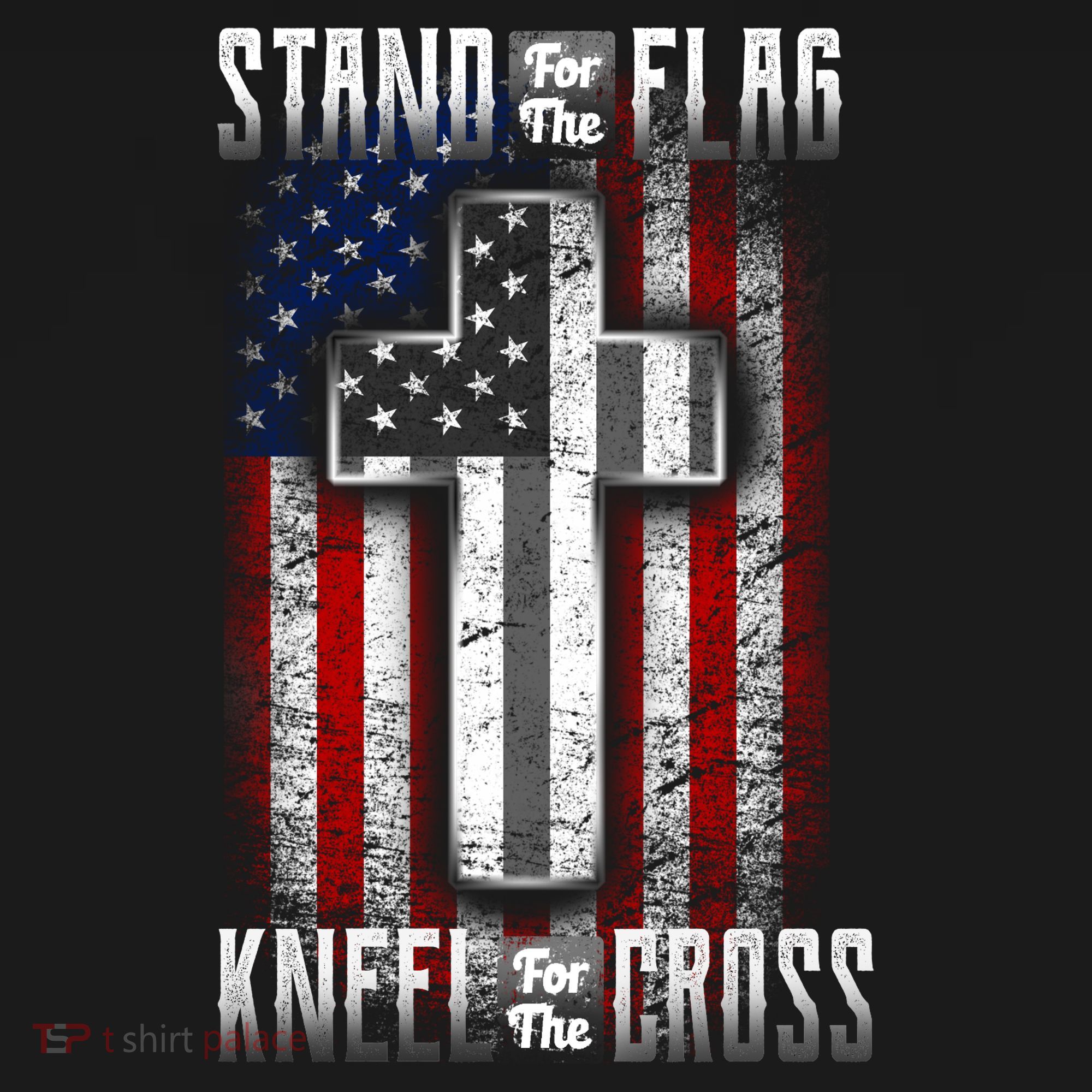 USA Stand For The Flag And Kneel For The Cross Women's Hoodie
