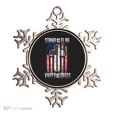 USA Stand For The Flag And Kneel For The Cross Ornament